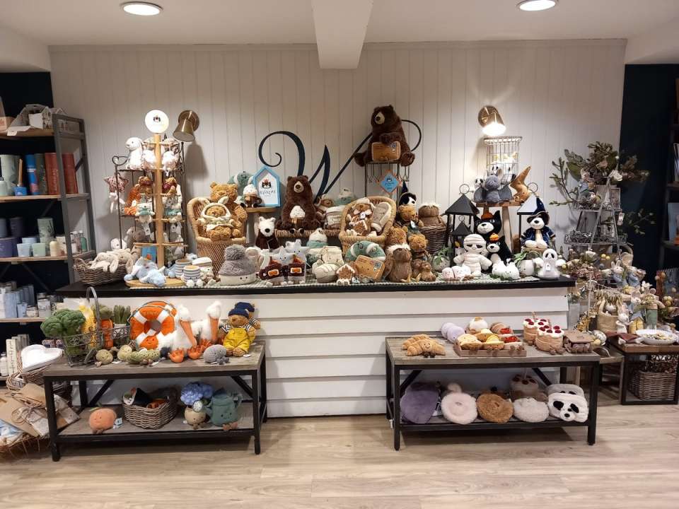 The Jellycat display in the children’s shop at Warbreck Garden Centre