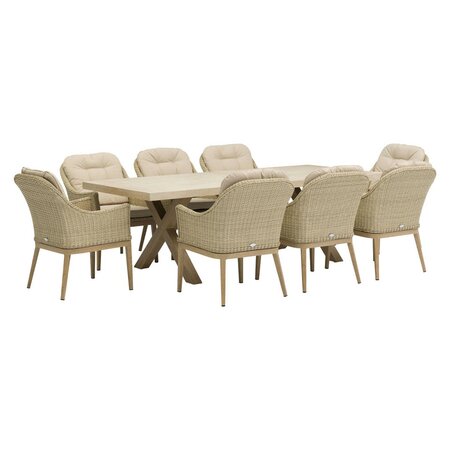 Bramblecrest Monterey Deluxe Vogue 8 Seater Rattan Dining Set - image 5