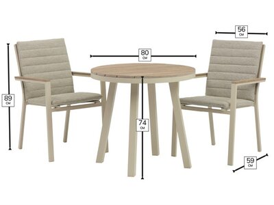 Bramblecrest Zurich Mocha Round Bistro Set - image 3