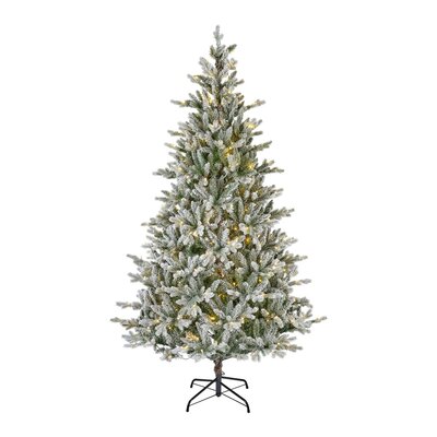 Everlands Allison Pine 6ft / 180cm Snowy Pre-Lit Artificial Christmas Tree