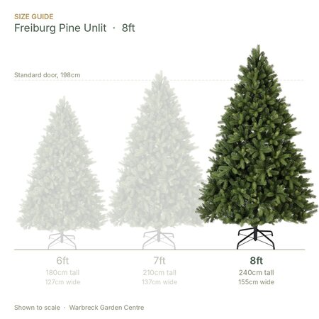Everlands Freiburg Pine 8ft / 240cm Unlit Artificial Christmas Tree - image 2