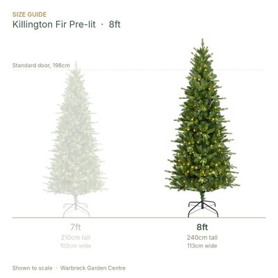 Everlands Killington Fir 8ft / 240cm Pre-Lit Artificial Christmas Tree - image 2