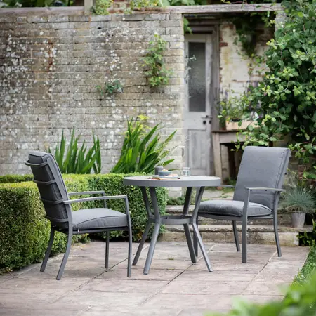 Monza Bistro Set with Highback Armchairs - image 1