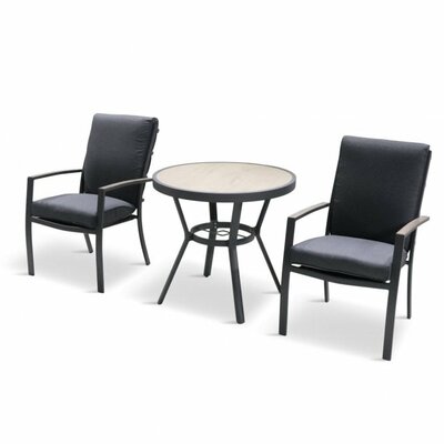 Monza Bistro Set with Highback Armchairs - image 2