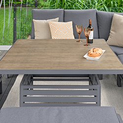 Monza Large Square Modular Dining Set with Adjustable Table - image 4