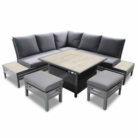 Monza Modular Dining Set with Firepit - image 2