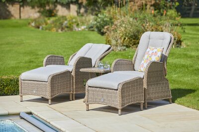 ST TROPEZ 5 PIECE RECLINER SET - SAND - image 2