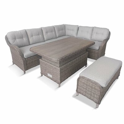 St Tropez Sand Rectangular Dining Modular with Adjustable Table - image 2